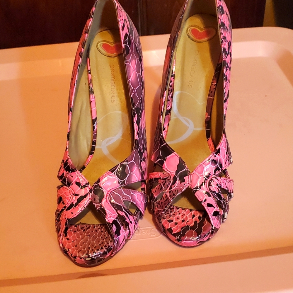 Pink high heels